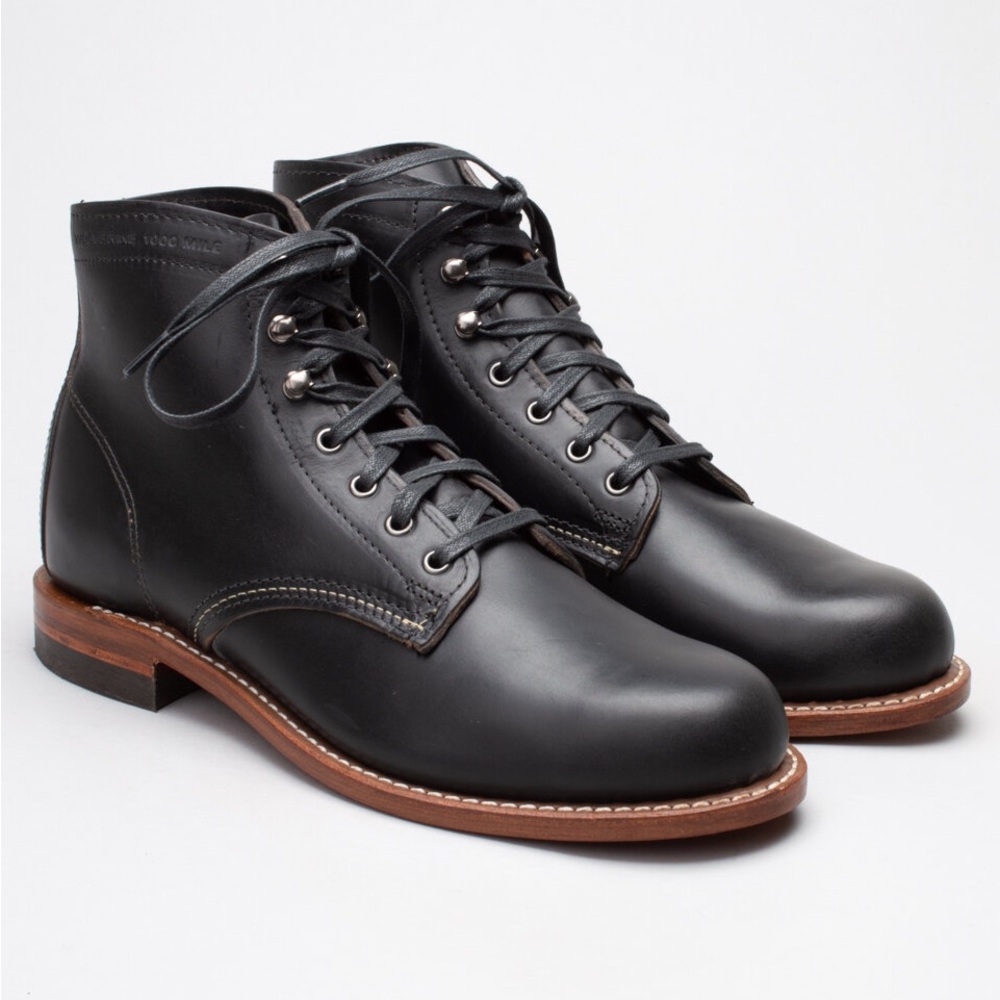 Wolverine 1000 mile boots black